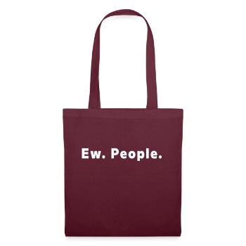 Ew. People.zzz - Tote Bag - burgundy - Front