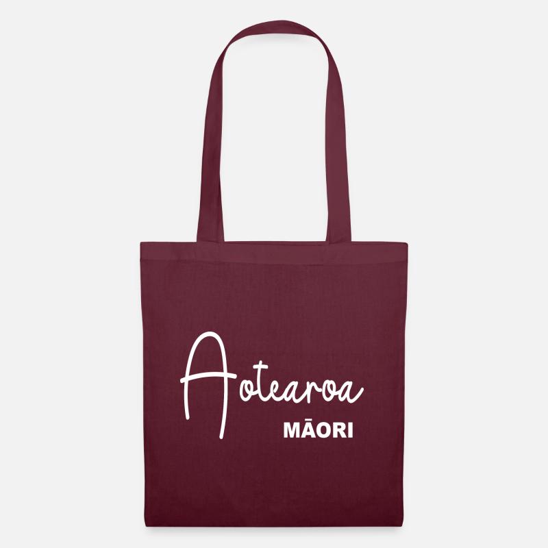 Aotearoa MAORI - Stoffbeutel - Burgunderrot