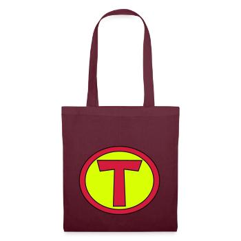 Super, Superheld, Superheldin, Hero, T - Tote Bag - burgundy - Front