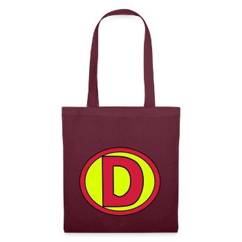 Super, Superheld, Superheldin, Hero, D - Tote Bag - burgundy - Front