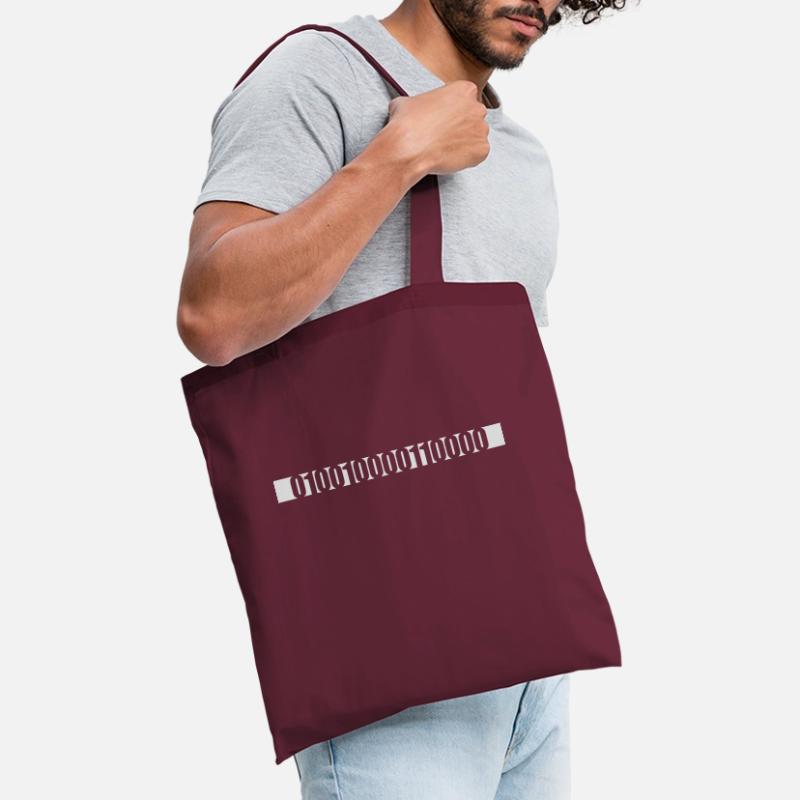Langage de programme de code binaire Sac en tissu