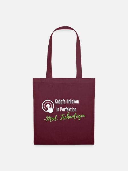 Medizinische Technologin MTA MTRA Radiologie - Stoffbeutel - Burgunderrot
