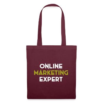 Sonderdesign-Onlinemarketing-Expert - Stoffbeutel - Burgunderrot - Vorne