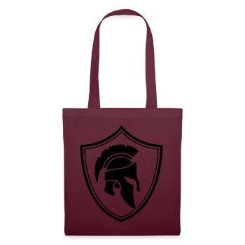 casque spartiate écusson spartiate - Sac en tissu - bordeaux - Devant