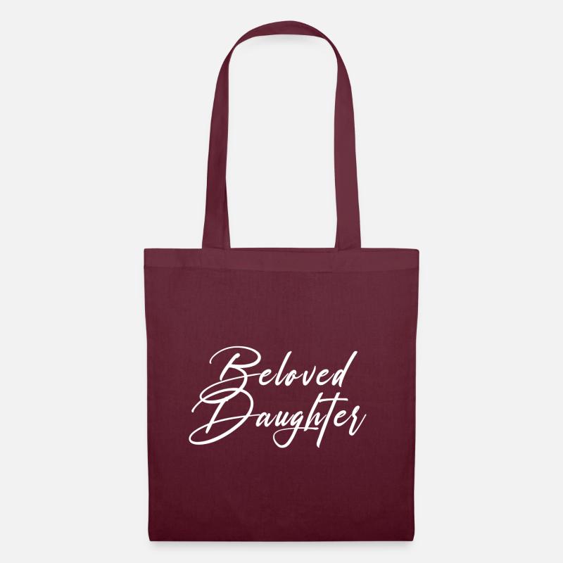 Fille bien-aimée - Sac en tissu - bordeaux