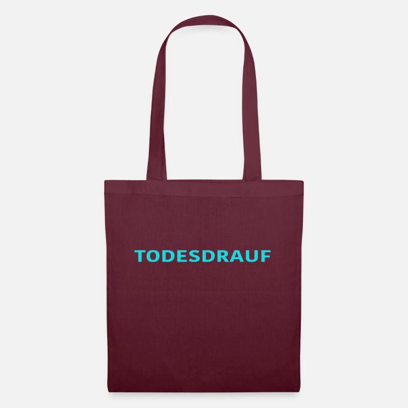 DEATH ON IT BLEU CLAIR - Sac en tissu - bordeaux