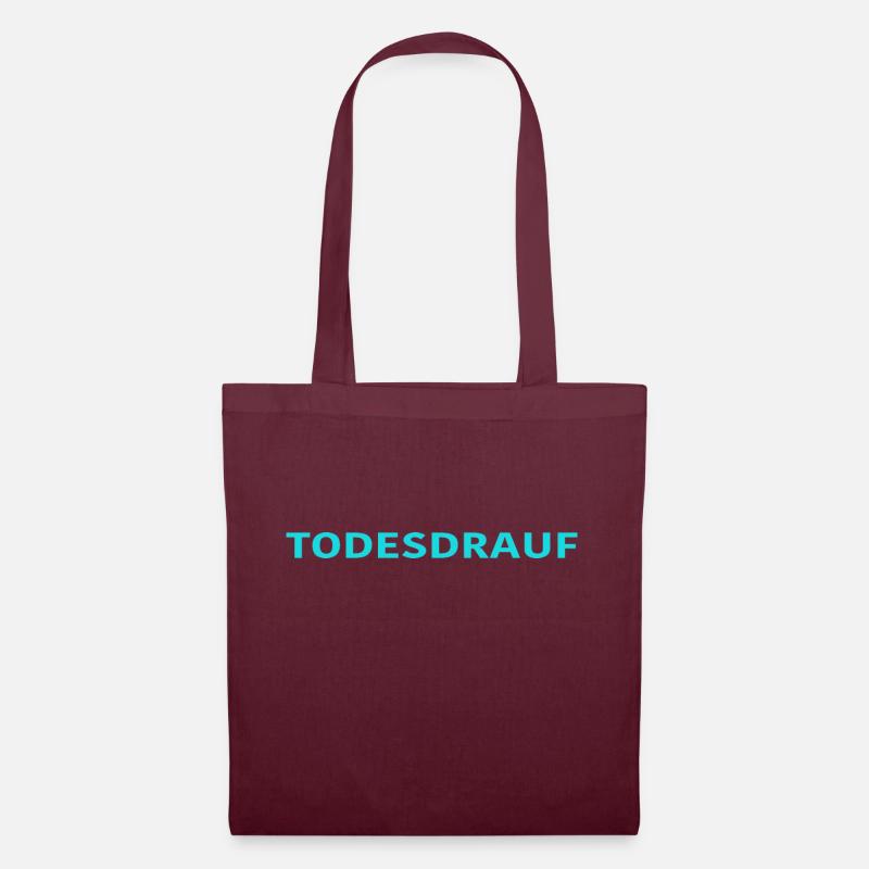 DEATH ON IT LIGHT BLUE - Tote Bag - burgundy