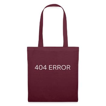 Error - Stoffbeutel - Burgunderrot - Vorne