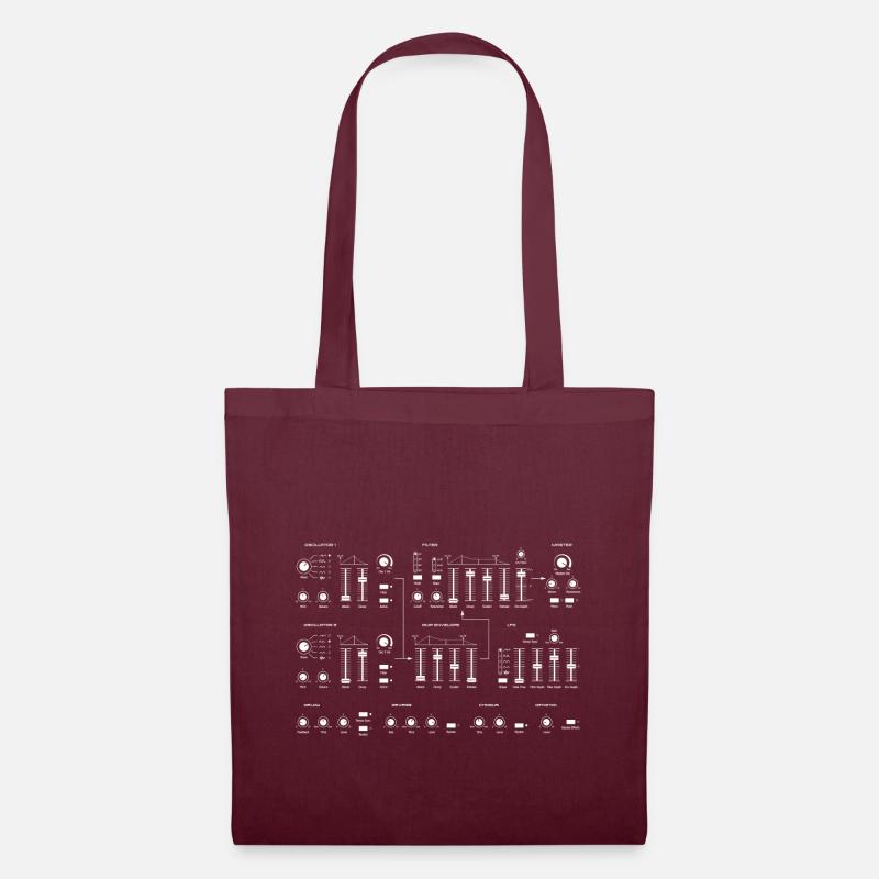 Synthesizer - Tote Bag - burgundy