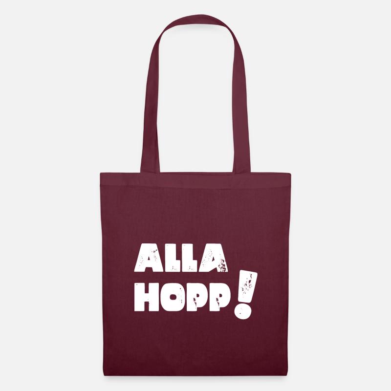 Alla Hopp! - Stoffbeutel - Burgunderrot