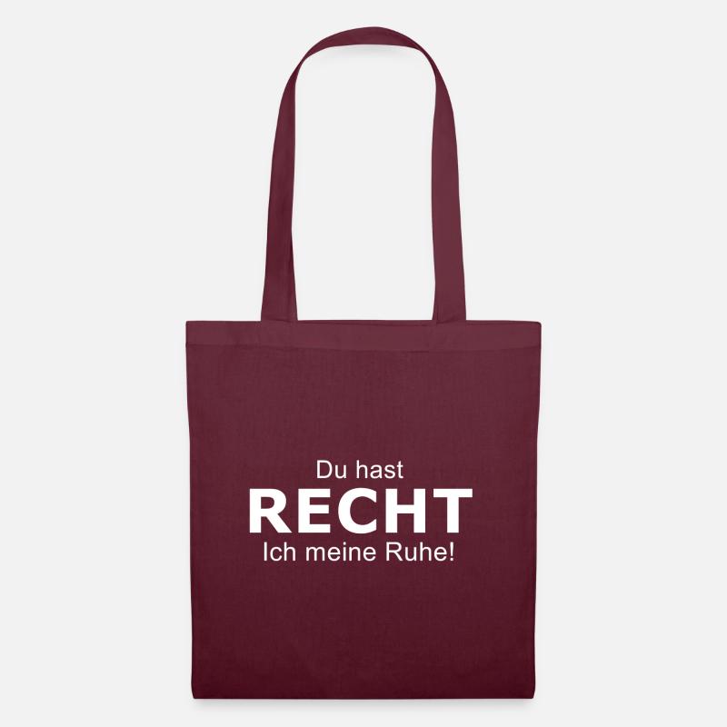 Recht - Stoffbeutel - Burgunderrot