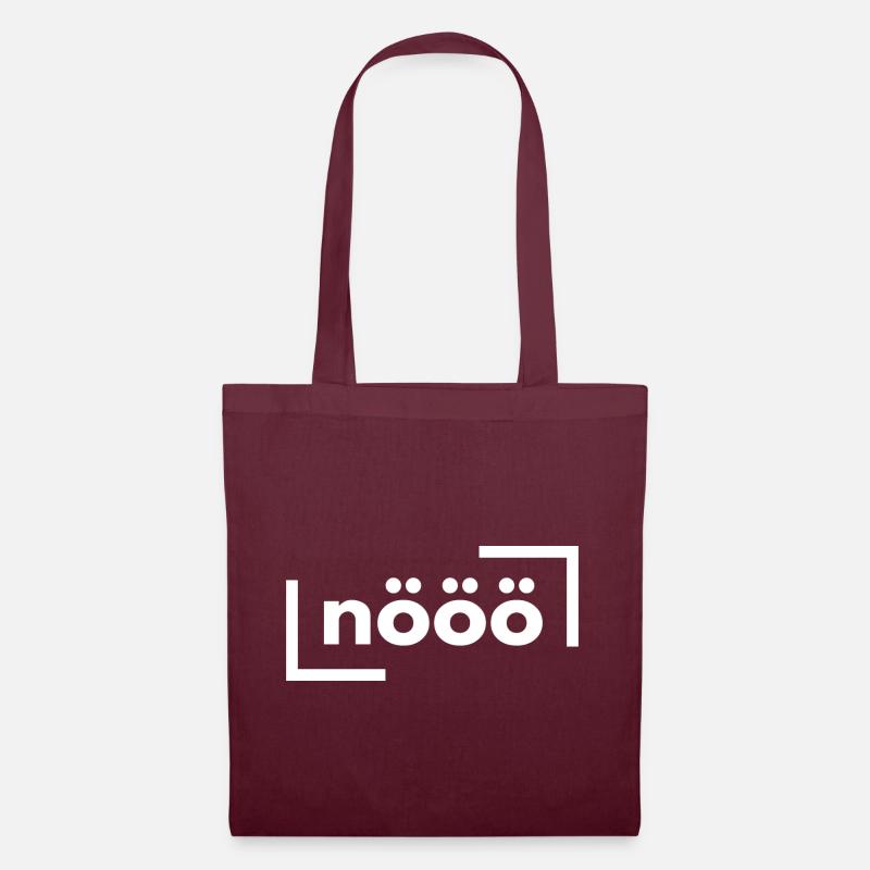 Nööö - Stoffbeutel - Burgunderrot