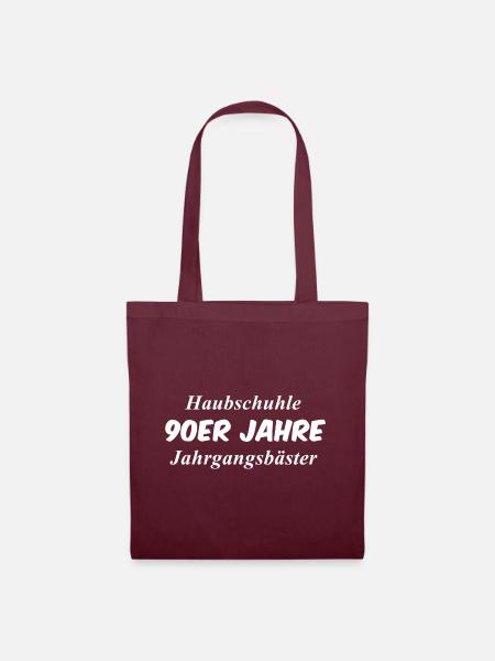 Schule - Stoffbeutel - Burgunderrot