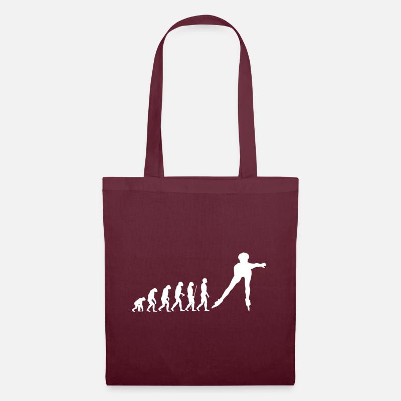Inline skater evolution - Tote Bag - burgundy