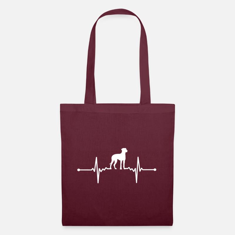 Rhodesian Ridgeback - Rhodesian Ridgeback - Stoffbeutel - Burgunderrot