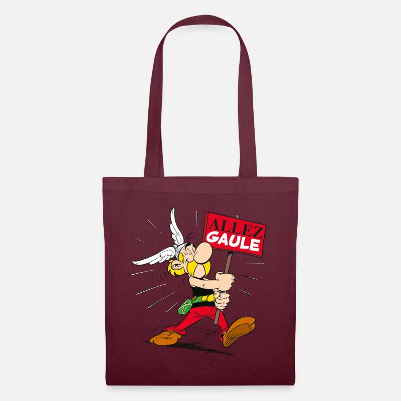 Asterix - Go Gaul! - Tote Bag - burgundy