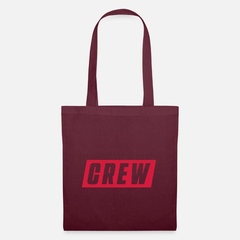 crew - Stoffbeutel - Burgunderrot
