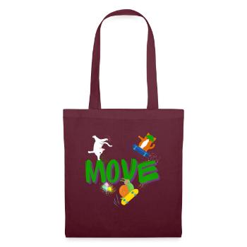 Move - Tote Bag - burgundy - Front