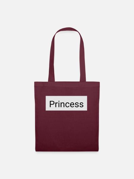 Princess - Stoffbeutel - Burgunderrot