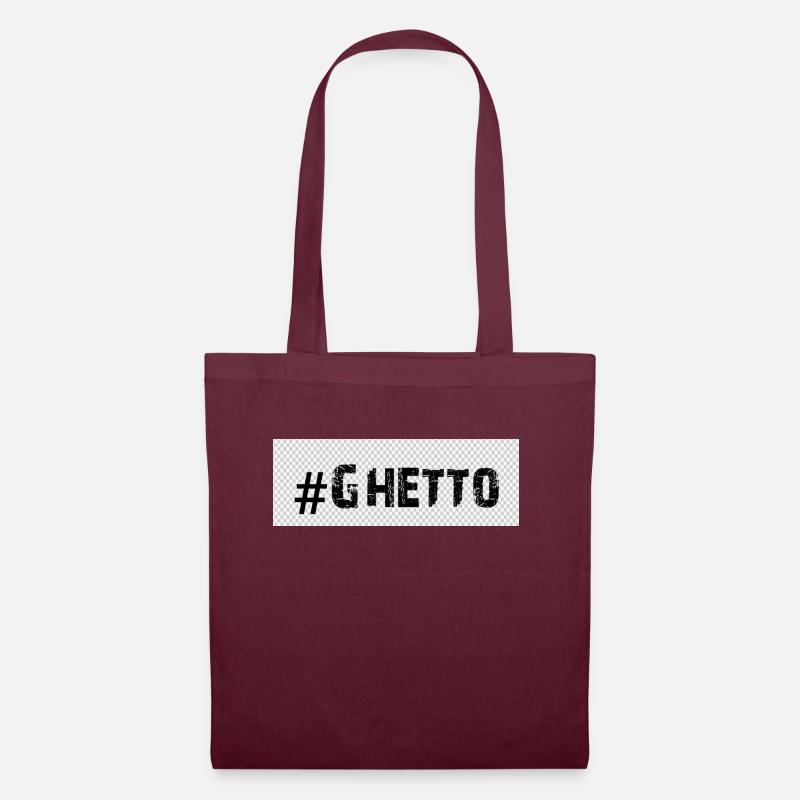 Ghetto - Tote Bag - burgundy
