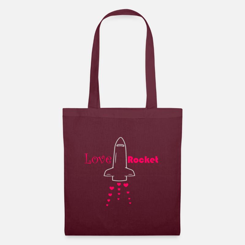 Fusée d’amour - Sac en tissu - bordeaux