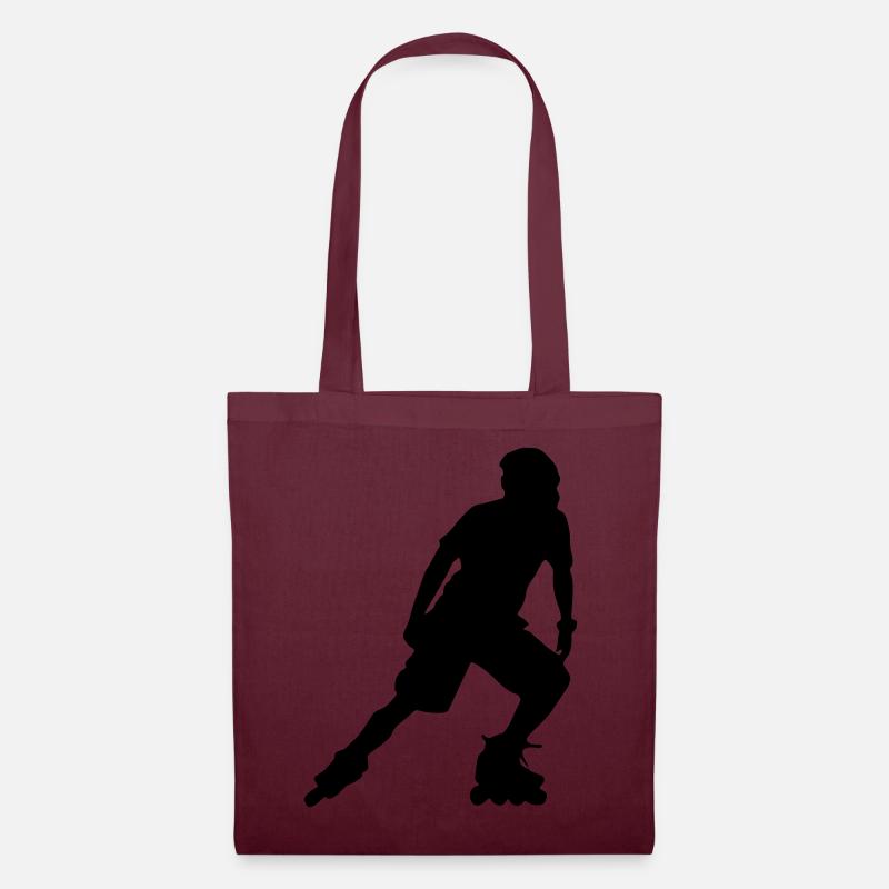 inline skating skates - Tote Bag - burgundy