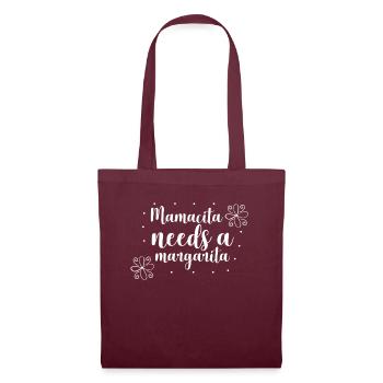 Mamacita needs a margarita - Sac en tissu - bordeaux - Devant