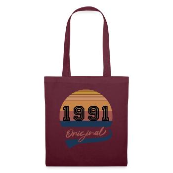 Vintage 30 Anniversaire Original 1991 - Sac en tissu - bordeaux - Devant