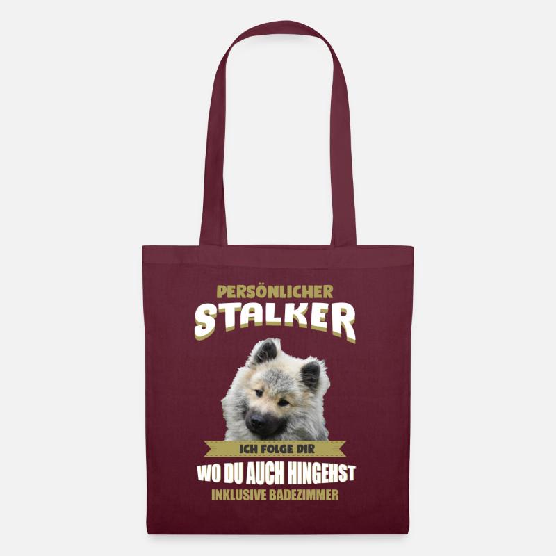 Eurasier Hund - Eurasier - Stoffbeutel - Burgunderrot