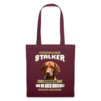Vizsla Hunde - Vizsla - Stoffbeutel - Burgunderrot - Vorne