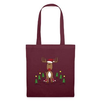 Design pour Noël - Sac en tissu - bordeaux - Devant