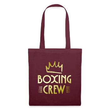 Boxing Crew - Stoffbeutel - Burgunderrot - Vorne