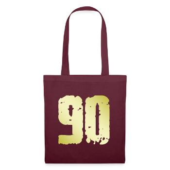 90 Number Vintage - Tote Bag - burgundy - Front