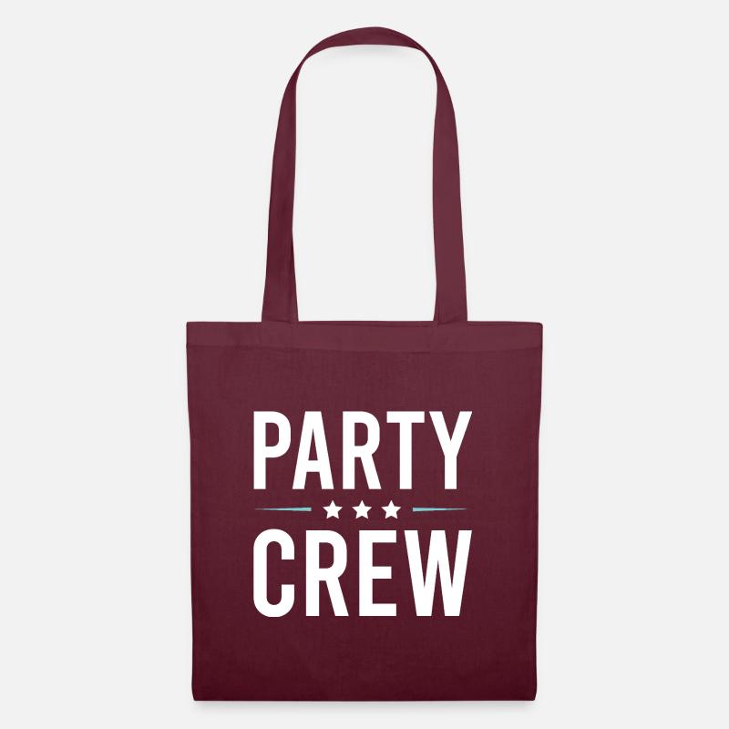 Party Crew - Stoffbeutel - Burgunderrot