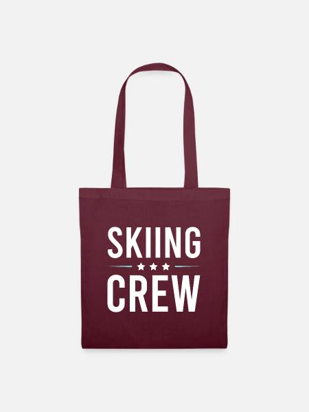 Skiing Crew - Stoffbeutel - Burgunderrot