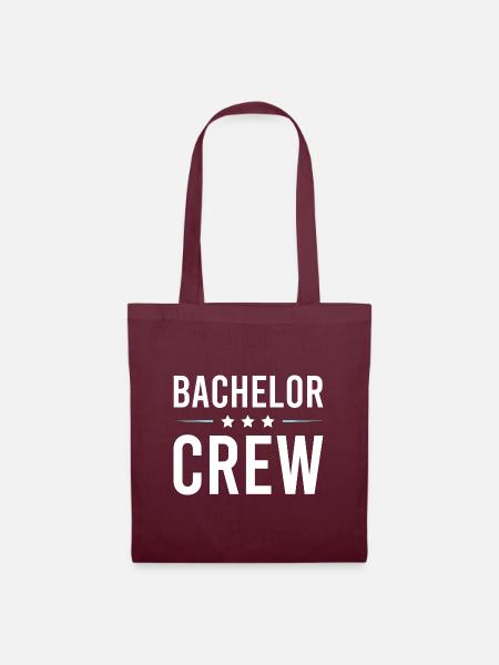 Bachelor Crew - Stoffbeutel - Burgunderrot