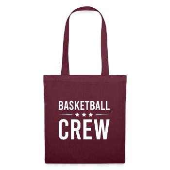 Équipe de basket-ball - Sac en tissu - bordeaux - Devant