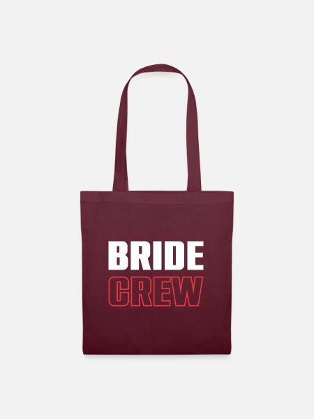 Bride Crew - Stoffbeutel - Burgunderrot