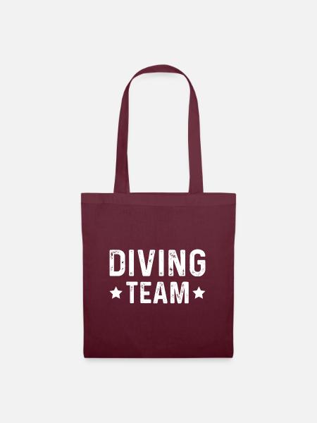 Diving Team - Stoffbeutel - Burgunderrot