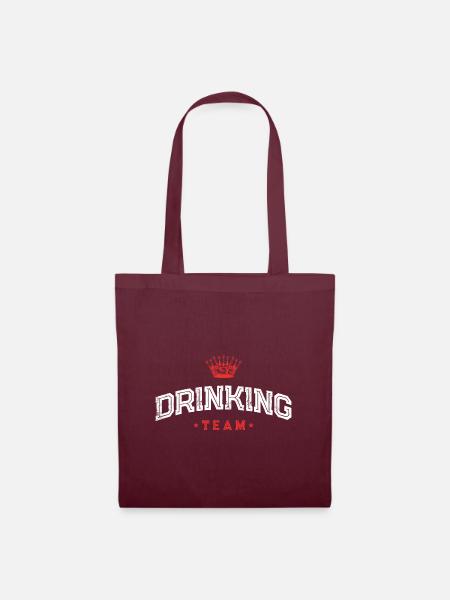 Drinking Team - Stoffbeutel - Burgunderrot