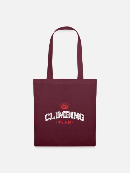 Climbing Team - Stoffbeutel - Burgunderrot