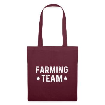 Farming Team - Stoffbeutel - Burgunderrot - Vorne
