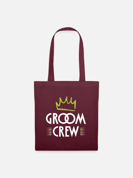 Groom Crew - Stoffbeutel - Burgunderrot