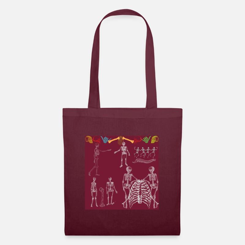 skeleton - Tote Bag - burgundy
