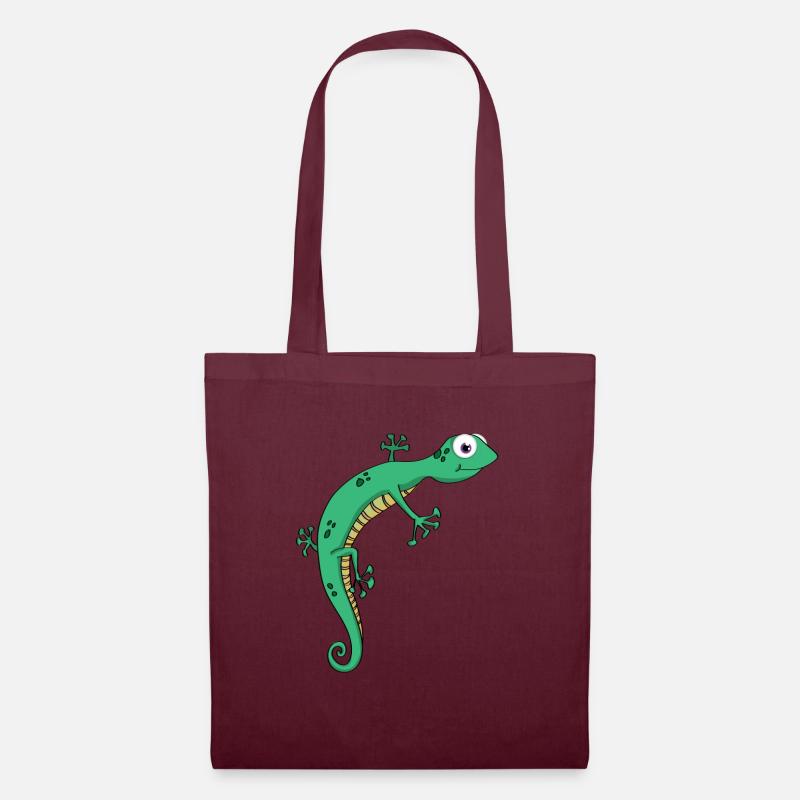 lizard - Tote Bag - burgundy
