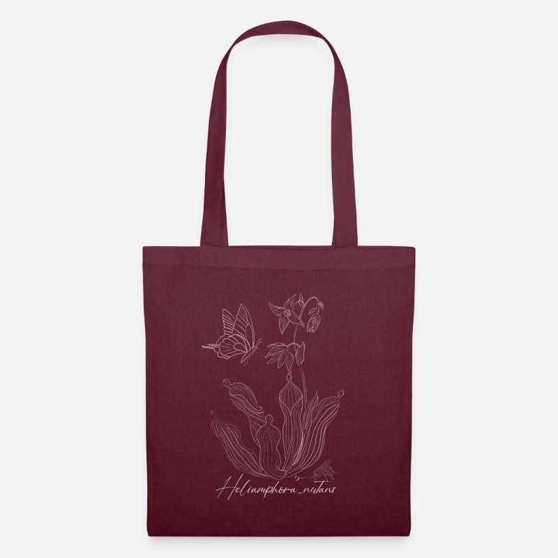 Heliamphora nutans (cruche marécageuse) - Sac en tissu - bordeaux