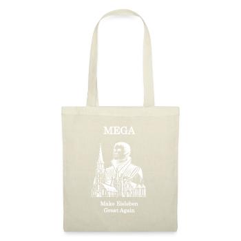 MEGA_White - Stoffbeutel - Natur - Vorne