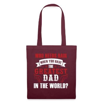 Greatest Dad Father's Day - Tote Bag - burgundy - Front
