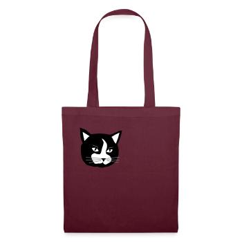 Cat - Stoffbeutel - Burgunderrot - Vorne