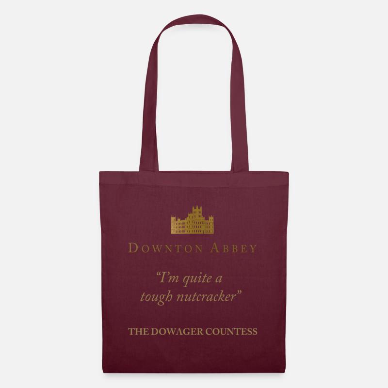 Downton Abbey Violet Crawley A Tough Nutcracker - Stoffbeutel - Burgunderrot